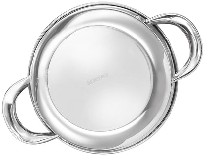 Solimo Set of 2  Steel Cook and Serve Set