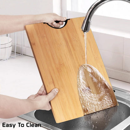 Wooden Large Bambo Chopping Board for Kitchen, (Wood)