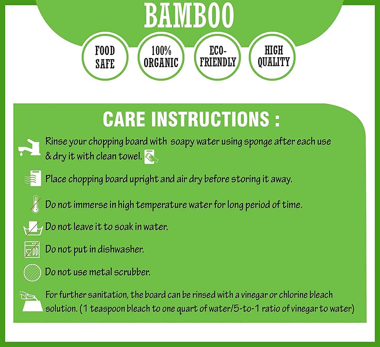 Wooden Large Bambo Chopping Board for Kitchen, (Wood)