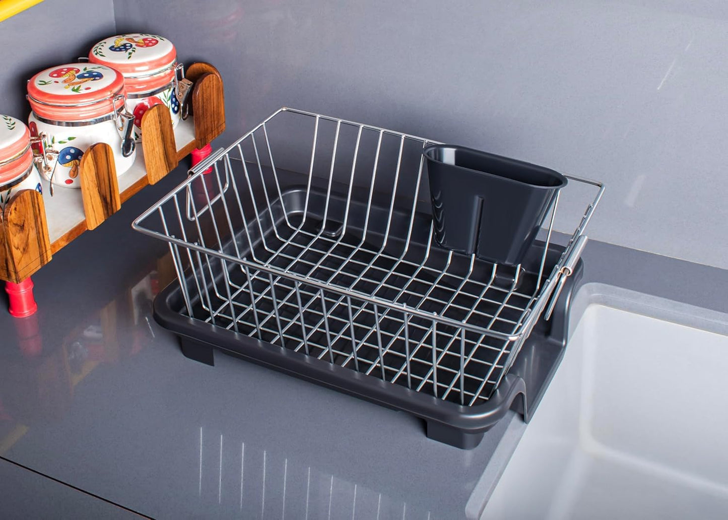 TEX-RO Stainless Steel Vessel Drainer Basket for Kitchen |