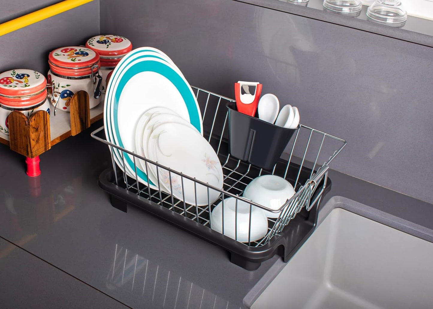 TEX-RO Stainless Steel Vessel Drainer Basket for Kitchen |