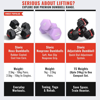 PVC Hex Dumbbells Pack of 2 (5kg*2) Black Color for Home Gym Equipment Fitness