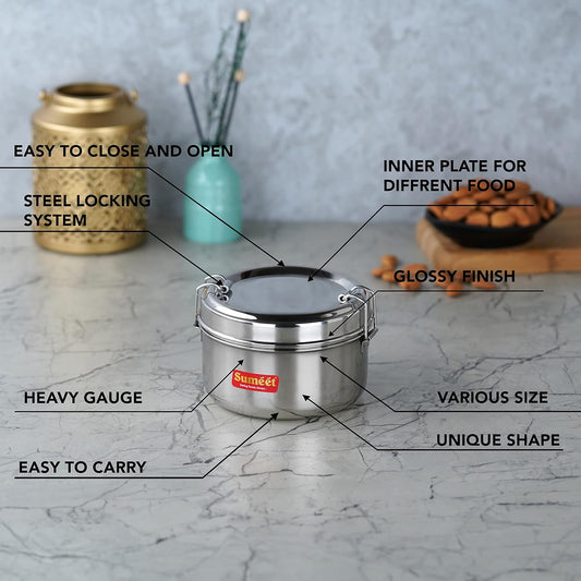 Sumeet Stainless Steel Lunch Box/Tiffin